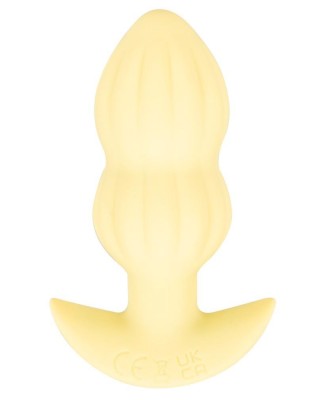 Cuties Vibrating Plug Yellow - Wibrujący Korek Analny - Żółty