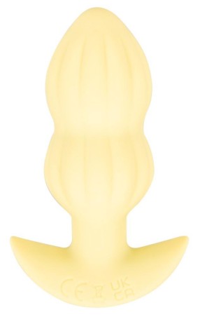 Cuties Vibrating Plug Yellow - Wibrujący Korek Analny - Żółty