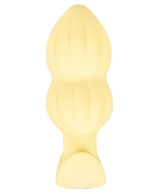 Cuties Vibrating Plug Yellow - Wibrujący Korek Analny - Żółty