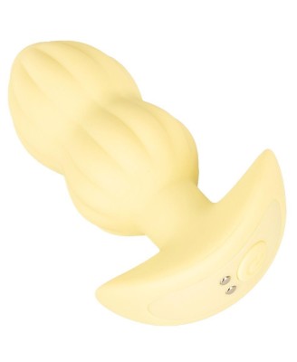 Cuties Vibrating Plug Yellow - Wibrujący Korek Analny - Żółty