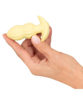 Cuties Vibrating Plug Yellow - Wibrujący Korek Analny - Żółty