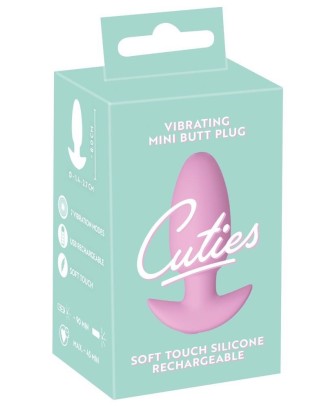 Cuties Vibrating Plug Rose - Wibrujący Korek Analny - Różowy