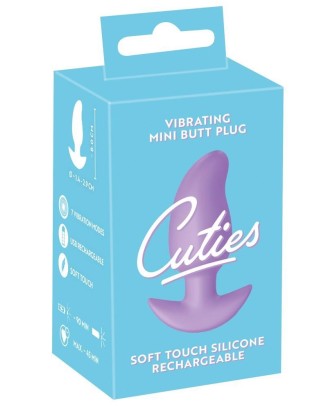 Cuties Vibrating Plug Purple - Wibrujący Korek Analny - Fioletowy