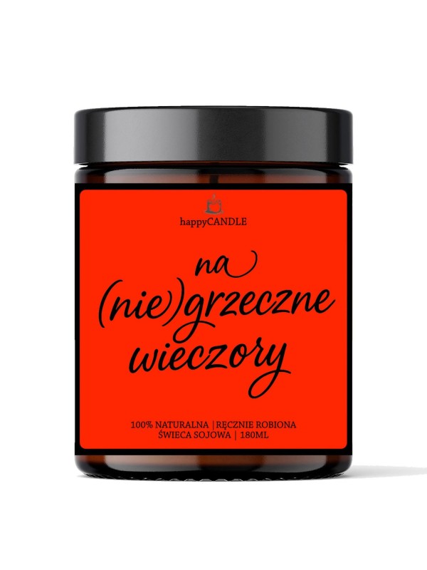 Świeca sojowa NA NIEGRZECZNE WIECZORY