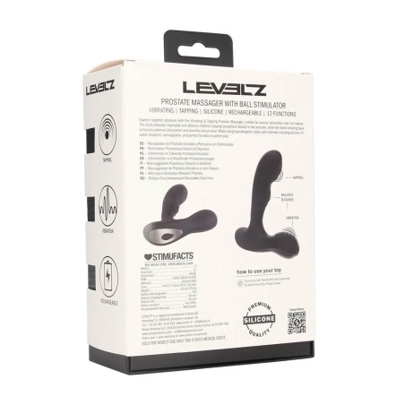 Levelz Masażer Prostaty z Kulką Stymulującą - Czarny