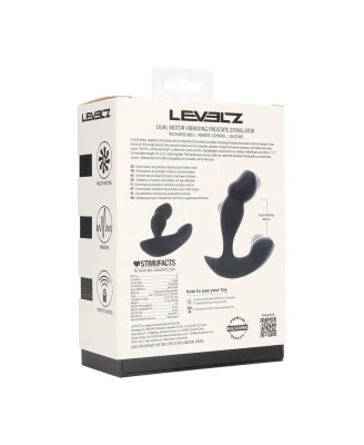 Levelz Masażer Prostaty Sterowany na pilota - Czarny
