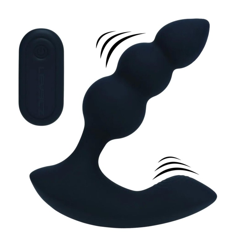 Levelz Koralikowy Masażer Prostaty Sterowany na pilota - Czarny