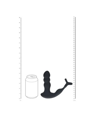 Levelz Masażer Prostaty z Pierścieniem Erekcyjnym - Sterowany Pilotem - Czarny