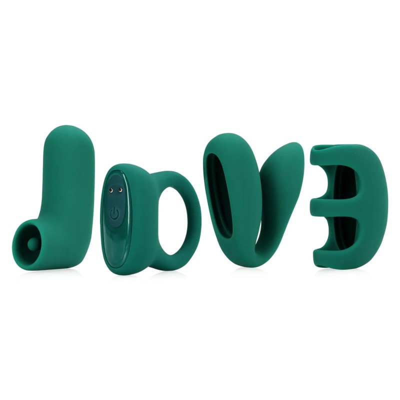 LOVE' (S)explore Set - Green Crystal - Zestaw Erotyczny dla Par