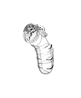 Model 05 Chastity Cock Cage - Klatka na Penisa - Transparentna - 14 cm