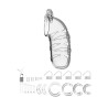 Model 05 Chastity Cock Cage - Klatka na Penisa - Transparentna - 14 cm