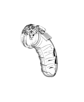 Model 04 Chastity Cock Cage - Klatka na Penisa - Transparentna - 11,5 cm