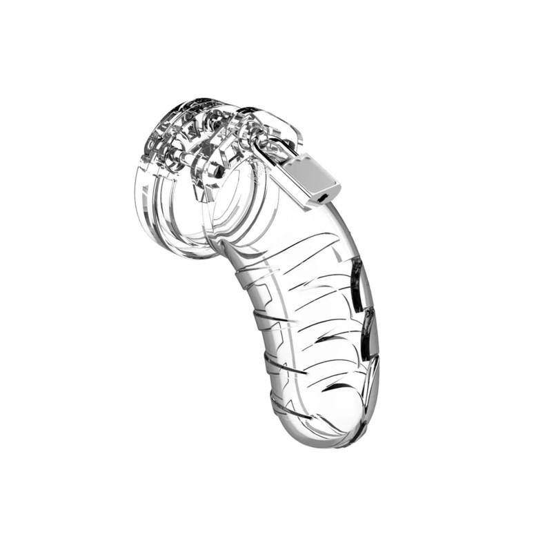 Model 04 Chastity Cock Cage - Klatka na Penisa - Transparentna - 11,5 cm