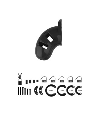 Model 13 Chastity Cock Cage - Klatka na Penisa - Czarna - 6,5cm