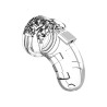 Model 13 Chastity Cock Cage - Klatka na Penisa - Transparentna - 6,5cm