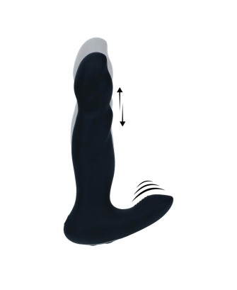 Wibrujący i Pulsujący Masażer Prostaty - Czarny