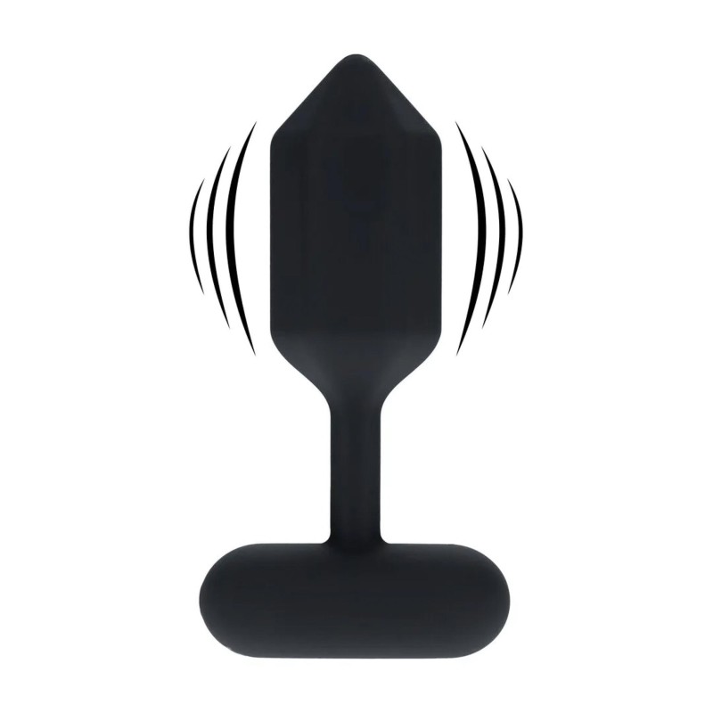 Hexagonal Wibrujący Korek Analny - M - Czarny