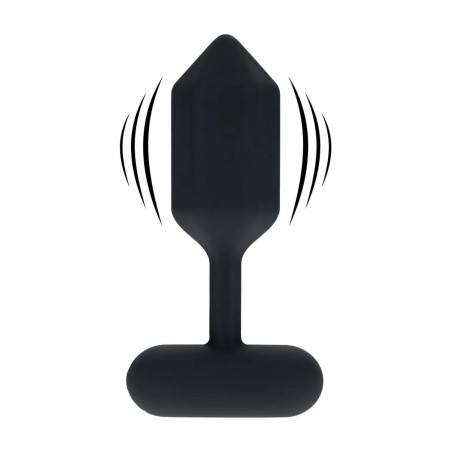 Hexagonal Wibrujący Korek Analny - M - Czarny