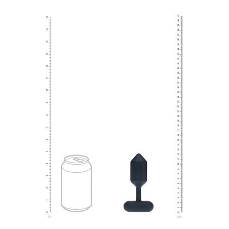 Hexagonal Wibrujący Korek Analny - M - Czarny