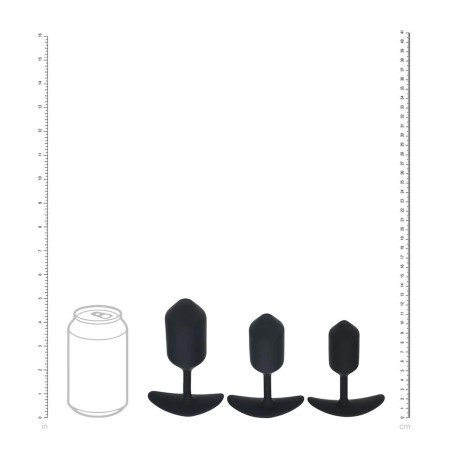 Levelz Zestaw 3 Korków Analnych z Obciążeniem - Czarny