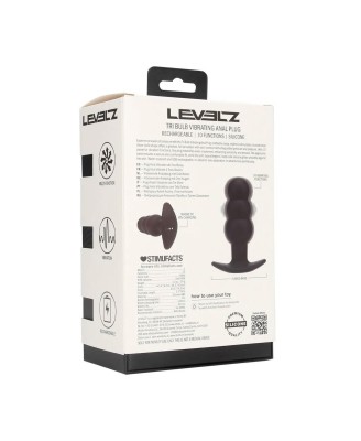 Tri Bulb Wibrujący korek Analny - Czarny