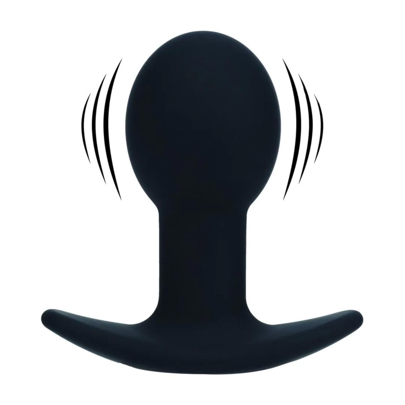 Wibrujący Korek Analny Kulka - Czarny