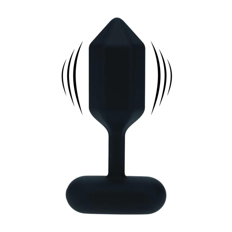 Hexagonal Wibrujący korek Analny - S - Czarny