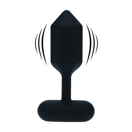 Hexagonal Wibrujący korek Analny - S - Czarny