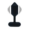 Hexagonal Wibrujący korek Analny - S - Czarny