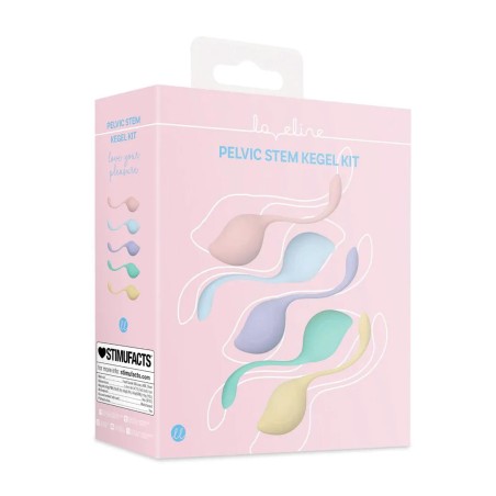 Pelvic Stem Kegel Kit - Zestaw Progresywnych Kulek Gejszy - Multicolor