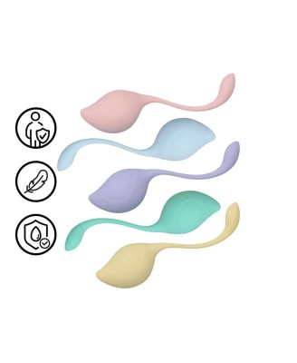Pelvic Stem Kegel Kit - Zestaw Progresywnych Kulek Gejszy - Multicolor