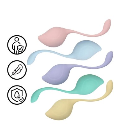 Pelvic Stem Kegel Kit - Zestaw Progresywnych Kulek Gejszy - Multicolor