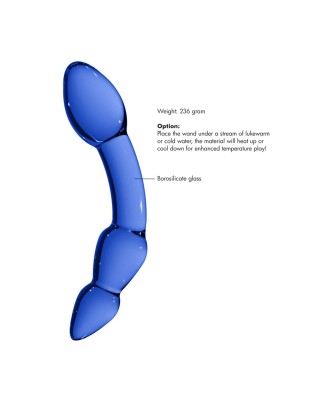 Superior - Szklane Dildo - Niebieskie