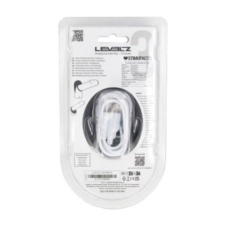 Levelz Wibrujący Pierścień Erekcyjny - Czarny