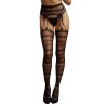 LeDesir Suspender Striped Pantyhose - Rajstopy z Pasem - One Size