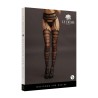 LeDesir Suspender Striped Pantyhose - Rajstopy z Pasem - One Size