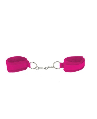 Velcro Cuffs - Kajdanki Mankiety - Różowe
