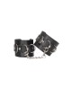 Ouch! Leather Cuffs - Skórzane Kajdanki - Czarne