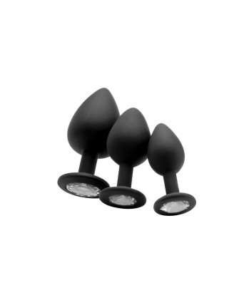 Ouch! Diamond Butt Plug - Korek Analny L - Czarny