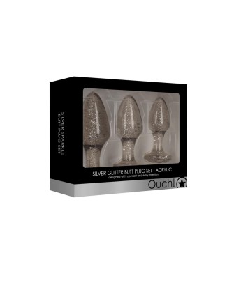 Acrylic Butt Plug Set - Zestaw Korków Analnych
