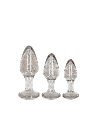Acrylic Butt Plug Set - Zestaw Korków Analnych