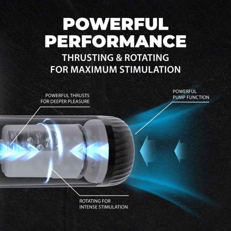 StrokeMate - Masturbator Automatyczny - Czarny