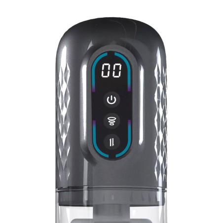 Vortex - StrokeMate - Masturbator Automatyczny i Pompka Erekcyjna - Srebrny