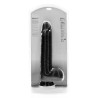 RealRock - Realistyczne Dildo z Jądrami XL - Czarne - 35,5 cm