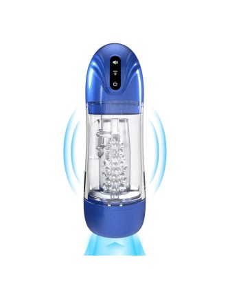 SonicPull - Wodna Automatyczna Pompka Erekcyjna i Masturbator - Metallic Blue
