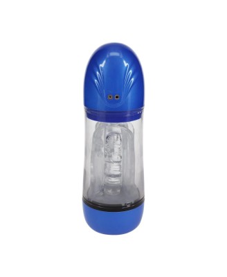 SonicPull - Wodna Automatyczna Pompka Erekcyjna i Masturbator - Metallic Blue