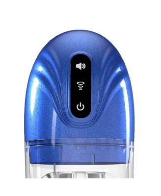 SonicPull - Wodna Automatyczna Pompka Erekcyjna i Masturbator - Metallic Blue