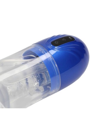 SonicPull - Wodna Automatyczna Pompka Erekcyjna i Masturbator - Metallic Blue