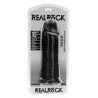 RealRock Grube Dildo z Przyssawką XL - 25,4 cm - Czarne