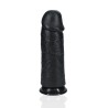 RealRock Grube Dildo z Przyssawką XL - 25,4 cm - Czarne